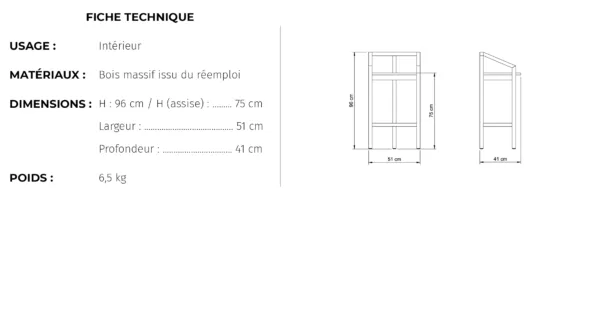 Chaise haute OLDSCHOOL | MUD – Image 8