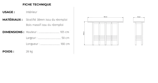 Table Haute RIJSEL | MUD – Image 5